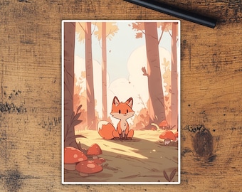 Lorcana Gloss Card Sleeves: Cute Fox Top Quality Sleeves, Suitable for all tcgs High Quality