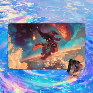 TCG Playmat |  Cosmic Mage Flight Playmat | MTG Accessory | Playmat | Custom Playmat