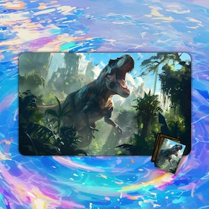 Tapete de juego/alfombrilla de escritorio y alfombrilla de ratón Jungle T-Rex