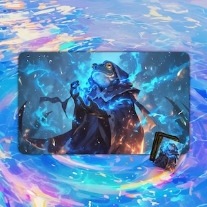 Tapete de juego/alfombrilla de escritorio y alfombrilla de ratón/alfombrilla de juego Froggy Sorcerer