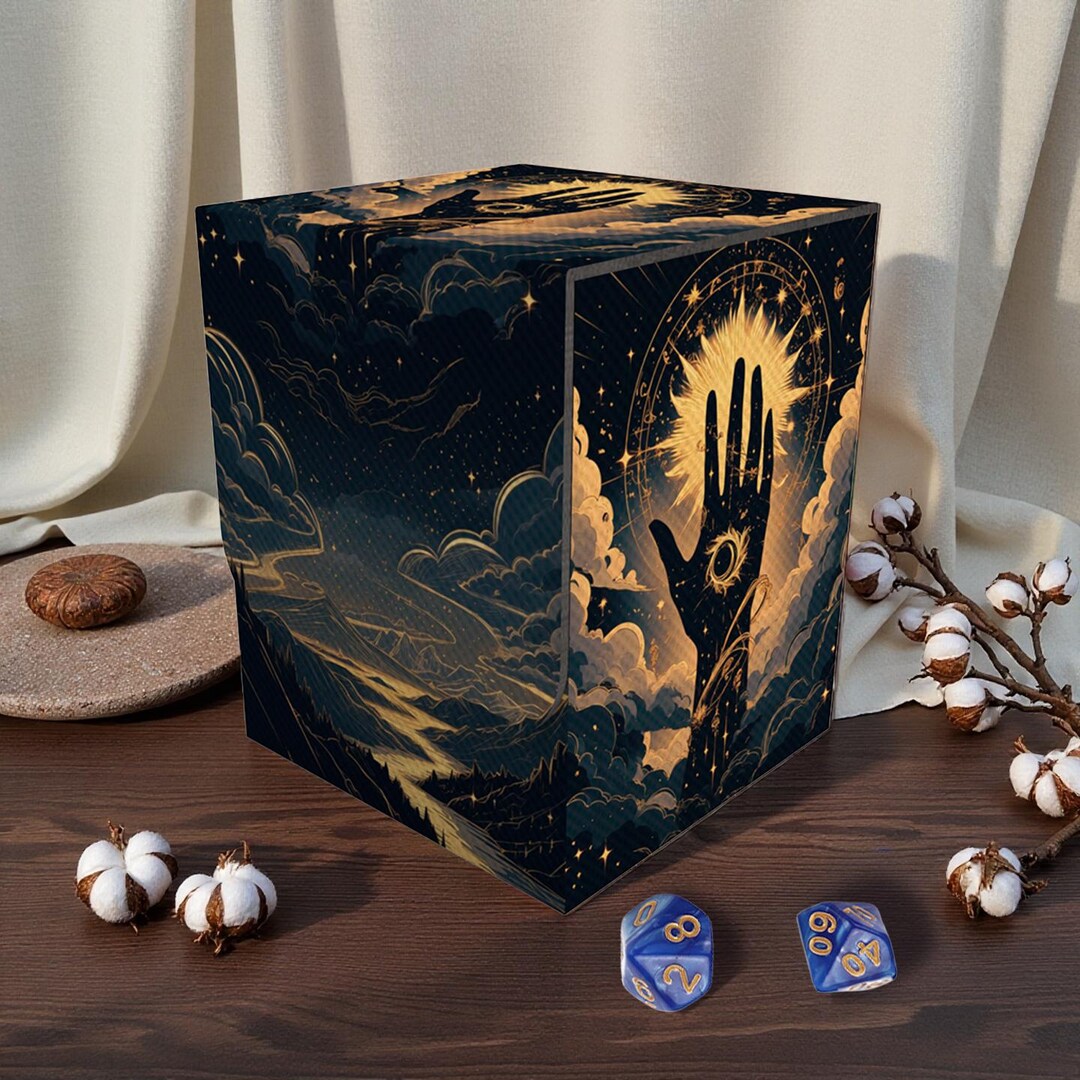 Deck Box, Divine Celestial Hand, 75+ Storage Collectible Deck Boxes ...