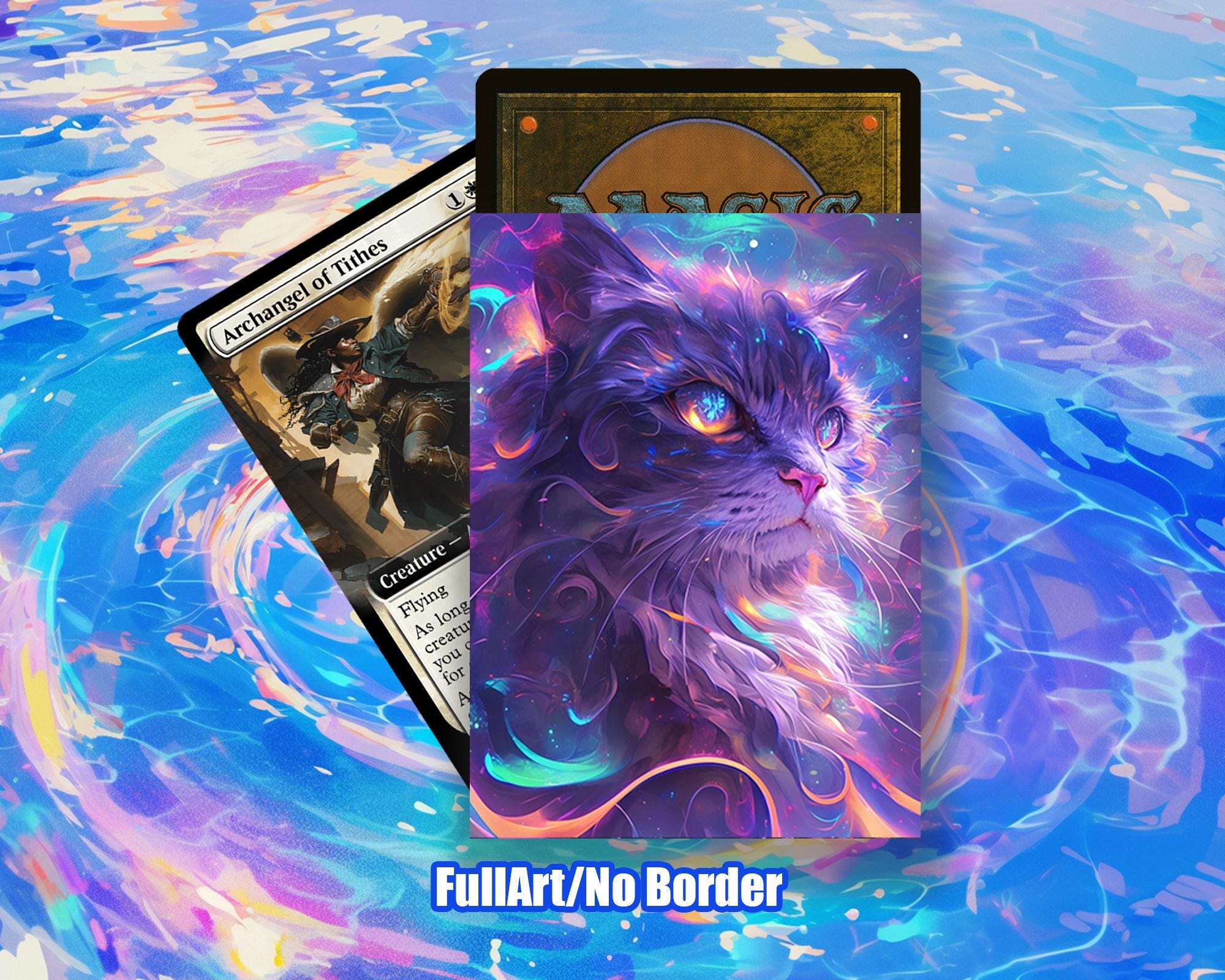 MTG Card Sleeves: Neon Cat Top Quality Sleeves, Suitable for All Tcgs High  Quality - Etsy