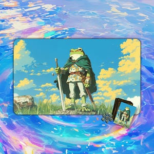 Tapete de juego Cape Frog / Tapete de escritorio y alfombrilla para ratón / Tapete de juego