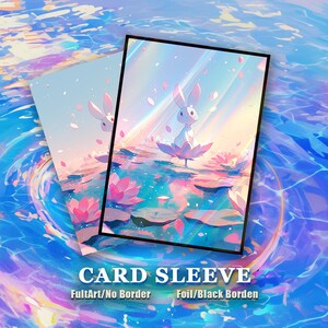 Card Sleeves: Lotus - seated Bunny High Quality Sleeves, Suitable for all TCG Cards