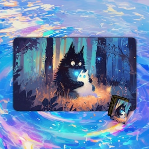 Tapete de juego/alfombrilla de escritorio y alfombrilla de ratón Furry Night Guardians