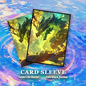 Card Sleeves: Forest Dragon Guardian High Quality Sleeves, Suitable for all TCG Cards