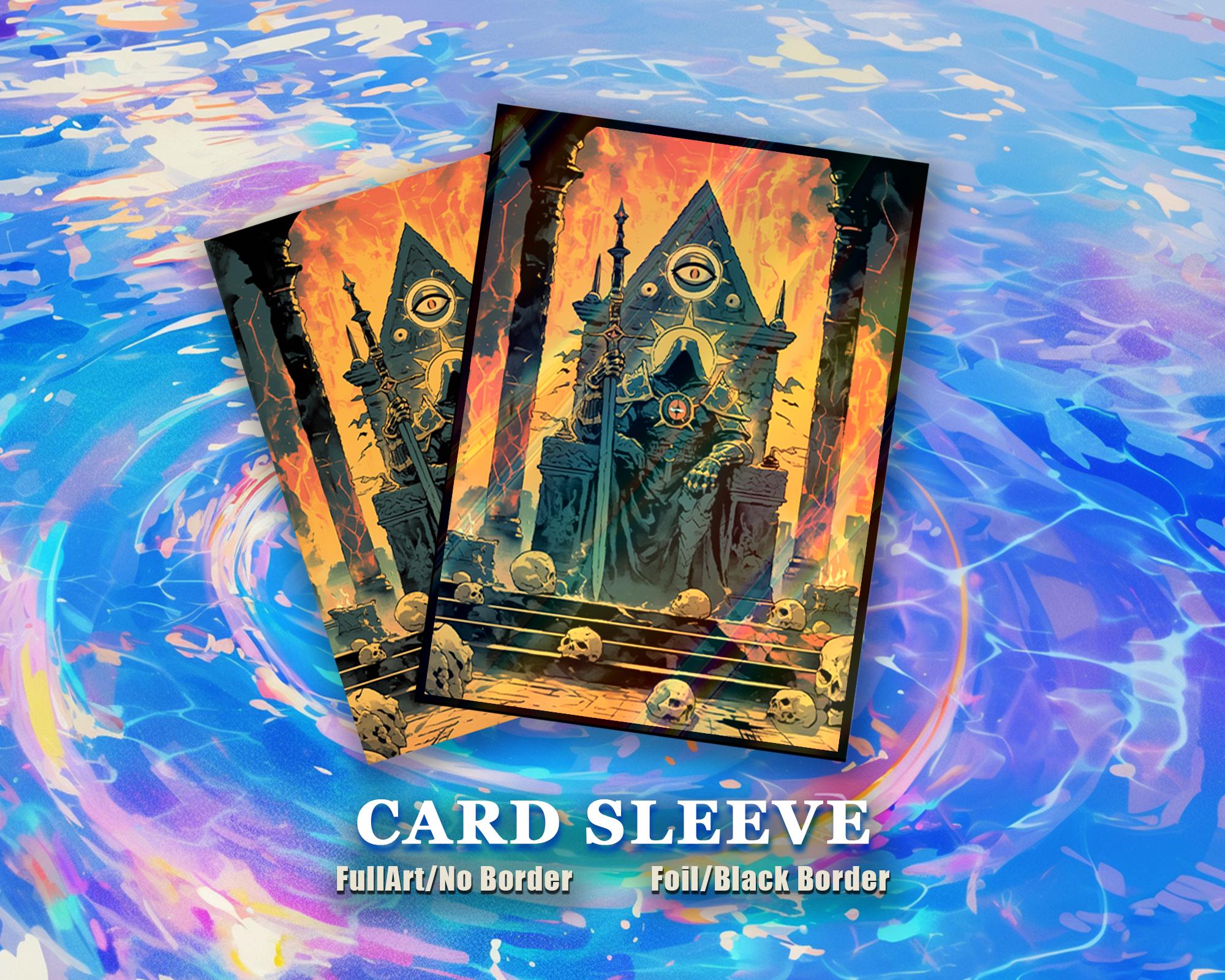MTG Card Sleeves: Skull-Surrounded Hooded Figure Suitable for all TCG Cards MTG Card Sleeves: Skull-Surrounded Hooded Figure Suitable for all TCG Cards