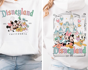 Camiseta de Disneyland Est 1955 California, camiseta del castillo, Disneyland Mickey & co, camiseta de la familia Disney, camiseta de Mickey y sus amigos, suéter de Disneyland