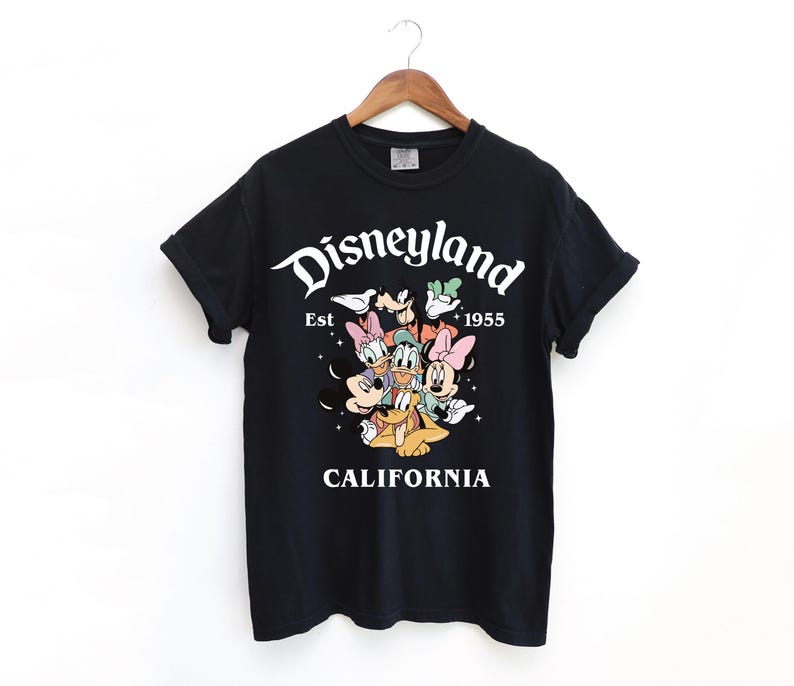Retro Disneyland California PNG, Disneyland Est 1955, Mickey And Friends image 4