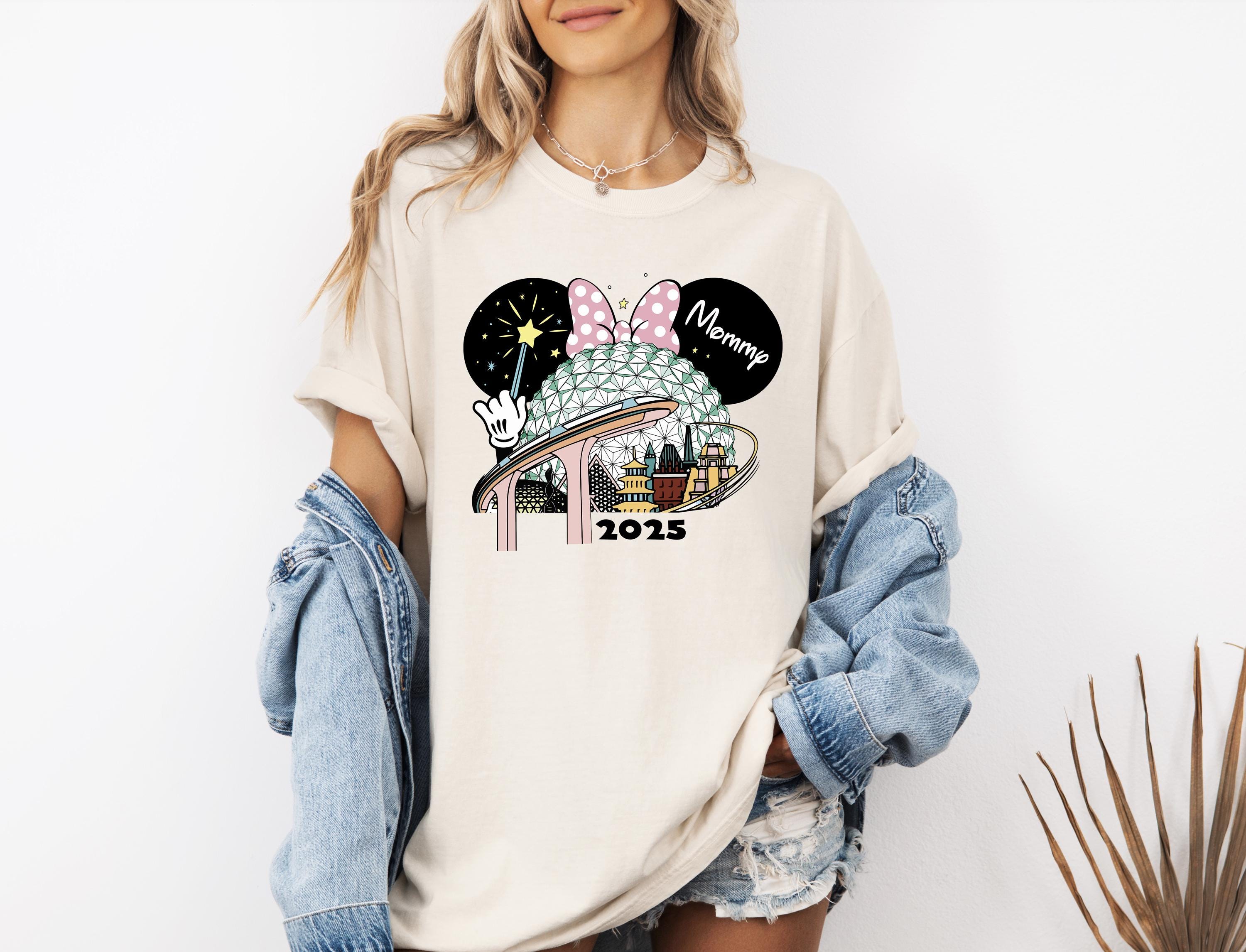 Epcot Disney-shirts, Disney Epcot-familieshirts, monorail Disney-familievakantie-shirts 2025, Magic Kingdom, Disney-reis, Disney-trui