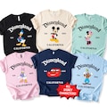 Disneyland Custom Character Shirts, Disneyland EST 1955, Disney Trip group shirts product logo