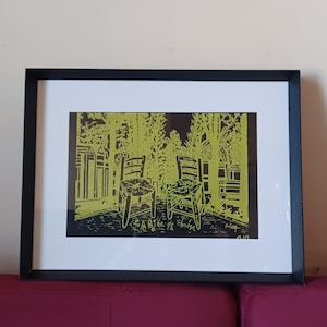 Parigi 20 serigrafia originale: Père Lachaise di Matrey (21x29,7 cm)