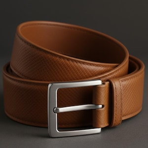 Men’s Black Leather Belt  | Classic Textured Genuine Leather Waist Bellt | ledergurtel herren