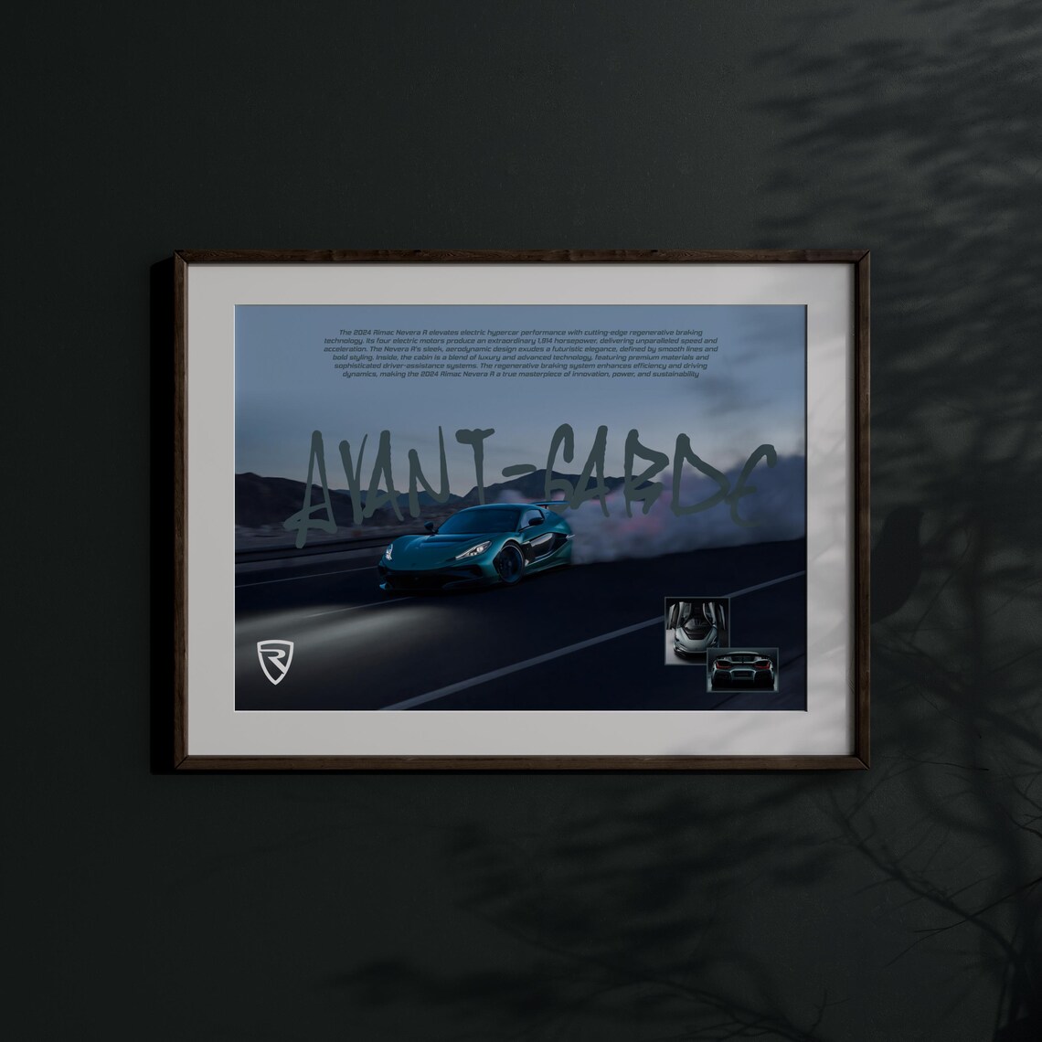Rimac Nevera R Poster - Hypercar Wall Art - Modern Car Print - Perfect ...