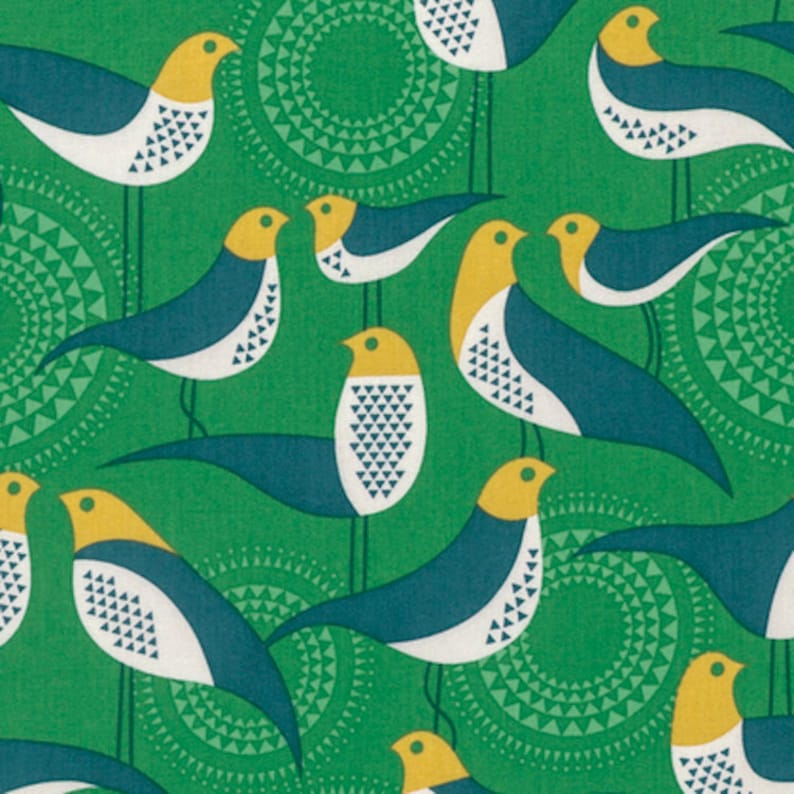 Modernist by Joel Dewberry peacock Perch cotton quilting fabric