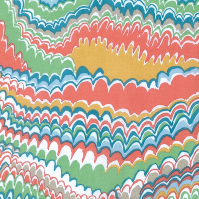 Kaffe Fassett Fall 2016 NEW PWGP159 End Papers MELON Collective Swirls New BTHY Rowan Westminster Fasset Half Yard 18 Quilt Fabric