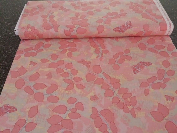 Camille Falling Branches Melissa White Rowan Fabrics BTY PWMW018 Candy Coral