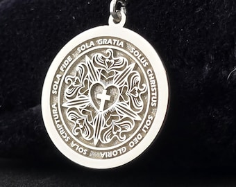 The Five Solas Religious Necklace: Customizable Christian Jewelry
