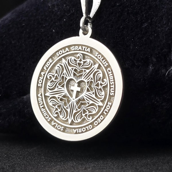 The Five Solas Religious Necklace: Customizable Christian Jewelry