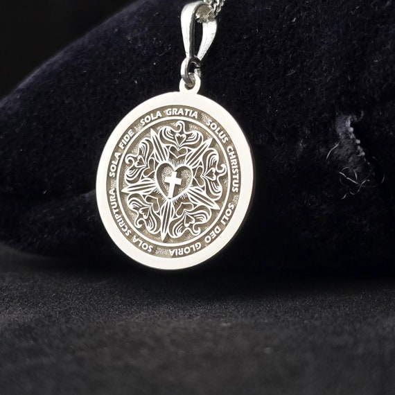 The Five Solas Religious Necklace: Customizable Christian Jewelry