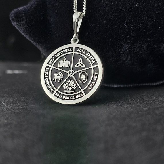 The Five Solas Religious Necklace: Customizable Christian Jewelry