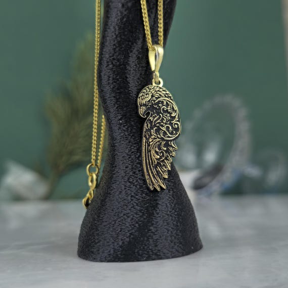 Viking Raven Wing Necklace • Norse Valkyrie Pendant for Men & Women • Nordic Protection Amulet Jewelry