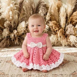 toddler crochet flutter-sleeve dress - ivory Baby Tiered Flutter-Sleeve Crochet Dress - Ivory