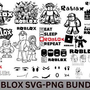 Roblox Svg-bundel, Robot Svg, Gaming Svg-bestanden voor Cricut, Roblox Png, Roblox Boy Svg, Verjaardag Svg, Roblox-lettertype, Roblox-clipart, Svg, Png.