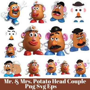 Camiseta del Sr. Papa y la Sra. Papa Svg, póster del Sr. Papa png, Toy story, imprimible, Clipart, archivos de Papa, camisetas familiares de Acción de Gracias.
