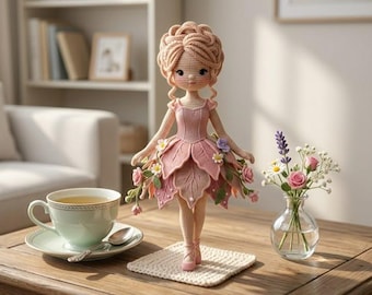 Crochet Doll Pattern PDF | Amigurumi Doll Tutorial, Cute Plush Doll Crochet Pattern, Beginner Friendly, Instant Download