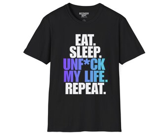 Comer. Dormir. Arreglar mi vida. Camiseta