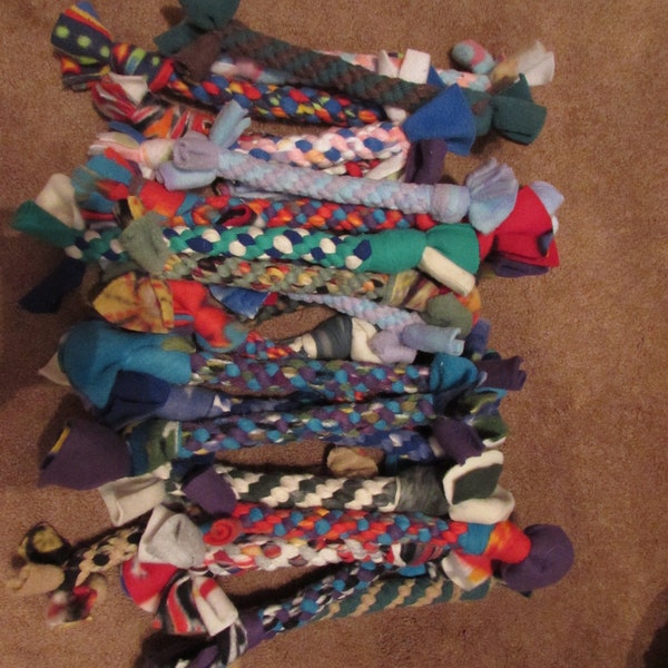 Fleece Dog Toys Etsy