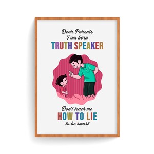 I am truth speaker, Parenting guide, Parenting tips, Gife for New Parents, Parenthood Tips, Maternity Gift, Digital Download (3 Jpeg Files)