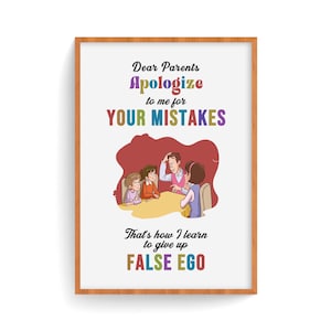 Apologise to me, Parenting guide, Parenting tips, Gife for New Parents, Young Parents Gift, Motherhood Tips, Digital Download (3 Jpeg Files)