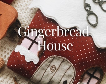 Gingerbread House Doll Bag | Pattern Pieces Only | Hansel and Gretel Inspired | Video Sewing Tutorial | Fairytale Doll Carrier