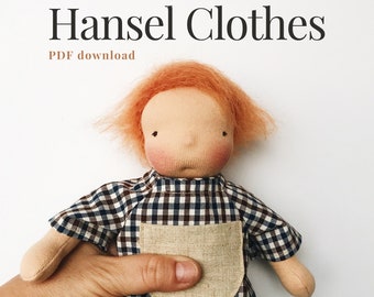 Little Hansel | Doll Clothing Pattern Only | PDF Pattern Pieces | Waldorf Inspired Doll Clothes