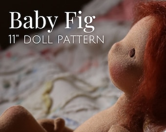 Baby Fig Doll Pattern | DIY Doll making| Natural fiber art doll | toymaking | waldorf inspired doll | Baby doll