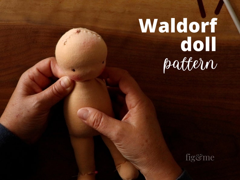 Waldorf Doll Pattern Bundle | Free Video Tutorial | Body ONLY + Clothing Pattern PDF | Dollmaking Pattern | Handmade Doll Pattern | Beginner image 10