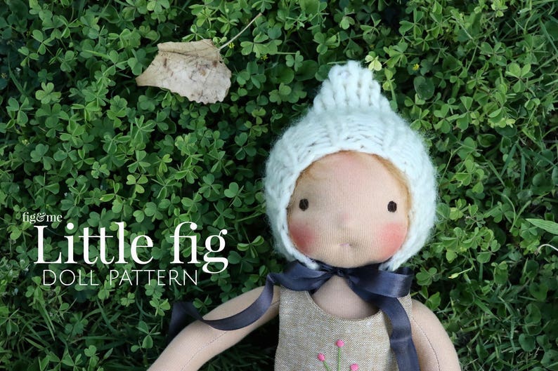 Waldorf doll pattern doll pattern Waldorf Dollmaking Simple Doll Pattern Little Fig Doll Pattern Fig and Me Sewing Doll Pattern. image 4