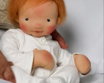 Baby Doll Kleidung Tutorial | Schläfer mit Fuß | 14" Baby Dolls | Waldorf-inspiriert | Video und PDF Nähanleitung