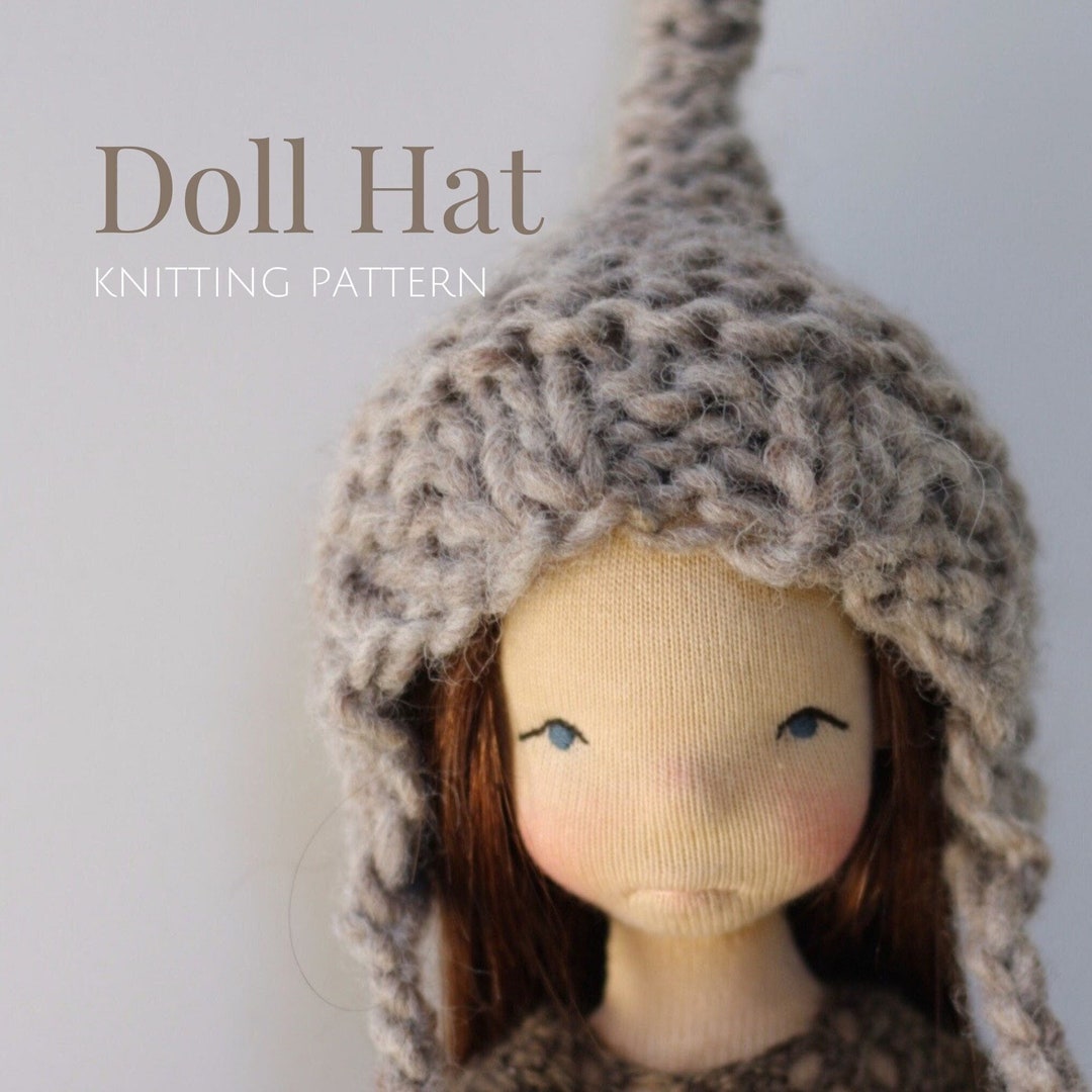 Doll Hat Knitting Pattern, Waldorf Inspired Doll Clothing, Le Fig by ...
