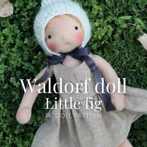 Waldorf doll pattern doll pattern Waldorf Dollmaking Simple Doll Pattern Little Fig Doll Pattern Fig and Me Sewing Doll Pattern. image 7