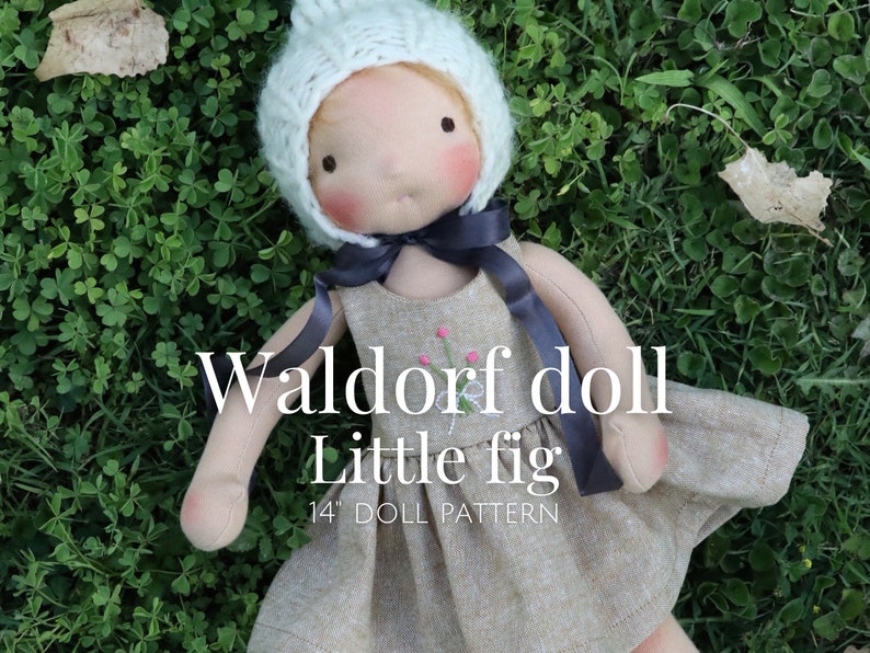 Waldorf doll pattern doll pattern Waldorf Dollmaking Simple Doll Pattern Little Fig Doll Pattern Fig and Me Sewing Doll Pattern. image 7