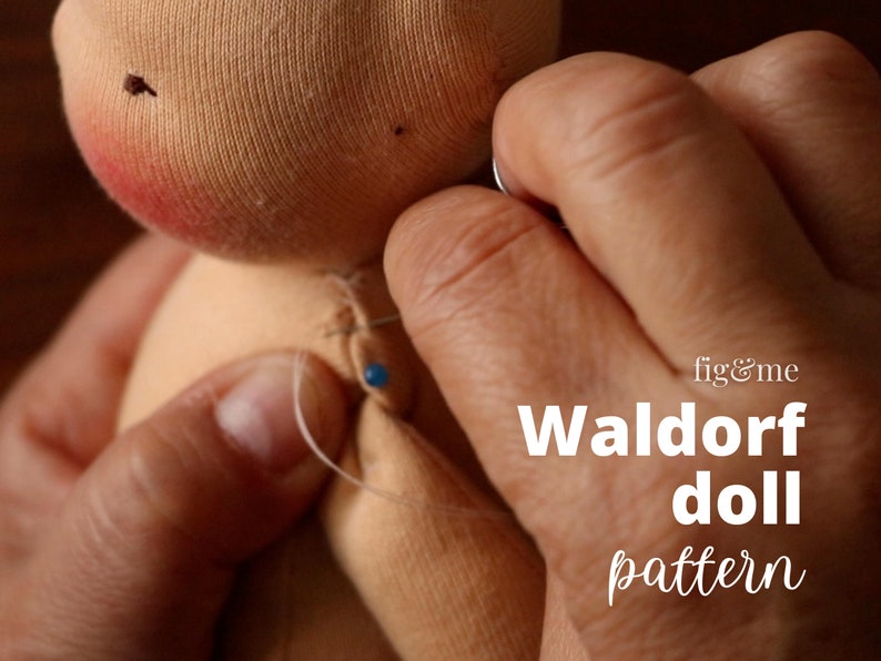 Waldorf Doll Pattern Bundle | Free Video Tutorial | Body ONLY + Clothing Pattern PDF | Dollmaking Pattern | Handmade Doll Pattern | Beginner image 8