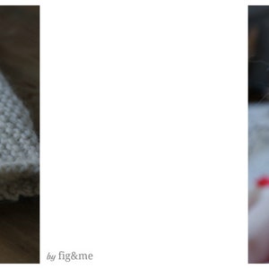 K&ouml;nnte beinhalten: Eine wei&szlig;e gestrickte Babyhaube mit spitzer Krone und einer Schleife am Hinterkopf.
