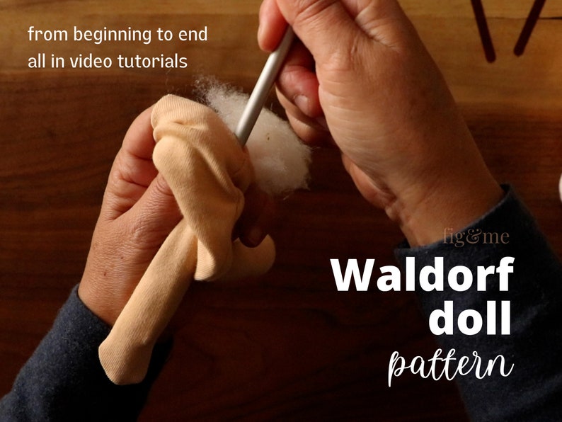 Waldorf Doll Pattern Bundle | Free Video Tutorial | Body ONLY + Clothing Pattern PDF | Dollmaking Pattern | Handmade Doll Pattern | Beginner image 4