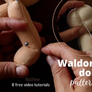 Waldorf Doll Pattern Bundle | Free Video Tutorial | Body ONLY + Clothing Pattern PDF | Dollmaking Pattern | Handmade Doll Pattern | Beginner image 5