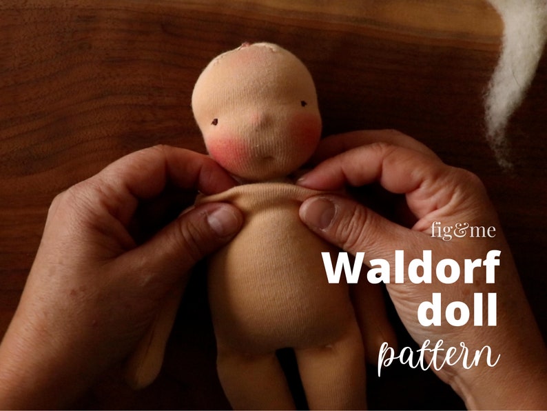 Waldorf Doll Pattern Bundle | Free Video Tutorial | Body ONLY + Clothing Pattern PDF | Dollmaking Pattern | Handmade Doll Pattern | Beginner image 9