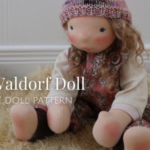 Waldorf Doll Pattern Big Fig Dollmaking Pattern Natural Fiber Art Doll 18inches tall image 5