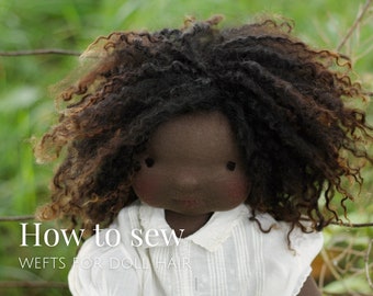How to Make a Weft for Doll Hair, a Mini Tutorial. — fig & me